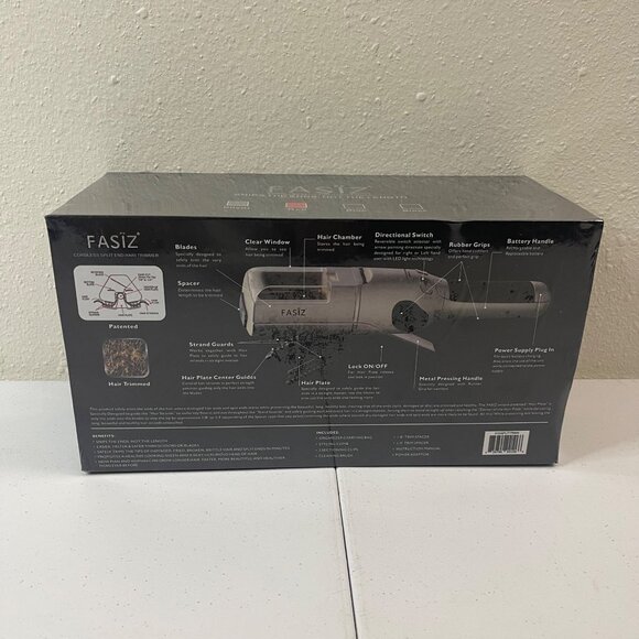Fasiz Cordless Split End Hair Trimmer, Silver - Picture 5 of 12